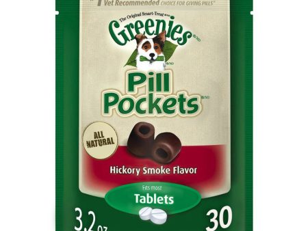 GREENIES - Pill Pockets Hickory Smoke Tablets Dog Treats - 30 Treats (3.2 oz. 90 g) Discount