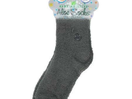 EARTH THERAPEUTICS - Foot Therapy Aloe Socks Grey - 1 Pair on Sale