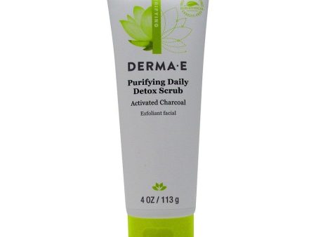 DERMA E - Purifying Daily Detox Scrub Activated Charcoal - 4 oz. (113 g) Hot on Sale