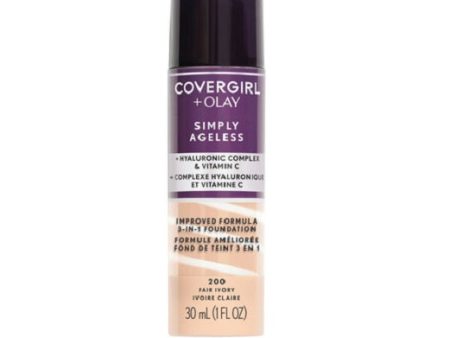 COVERGIRL - Simply Ageless 3-in-1 Liquid Foundation Fair Ivory 200 - 1 fl. oz. (30 ml) Online Hot Sale