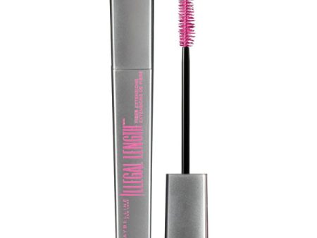 MAYBELLINE - Illegal Lengths Fiber Extensions Washable Mascara 930 Blackest Black - 0.22 fl. oz. (6.5 ml) For Sale