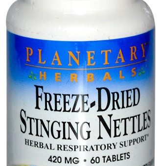 PLANETARY HERBALS - Freeze-Dried Stinging Nettles 420 mg - 60 Tablets Supply