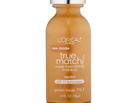 L OREAL - True Match Super-Blendable Makeup N6.5 Golden Beige - 1 fl. oz. (30 ml) Discount