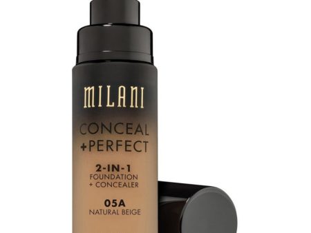 MILANI - Conceal + Perfect 2-in-1 Foundation Concealer, Natural Beige - 1 fl. oz. (30 ml) on Sale