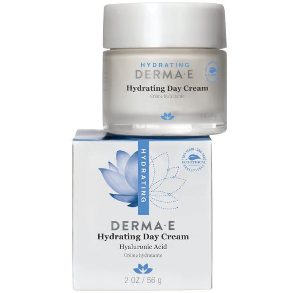 DERMA E - Hydrating Day Creme with Hyaluronic Acid - 2 oz. (56 g) Supply