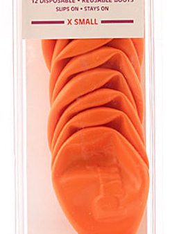 PAWZ - Water-Proof Dog Boots 2 Inch X-Small Orange - 12 Count Sale