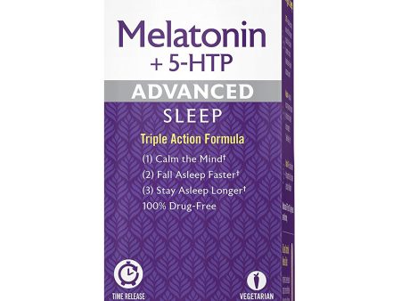 NATROL - Advanced Sleep Melatonin+ 5-HTP - 60 Bi-Layer Tablets Online Sale