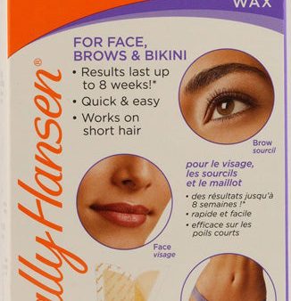 SALLY HANSEN - Wax Strips Hair Remover Kit For Face, Brows & Bikini - 34 Strips For Cheap