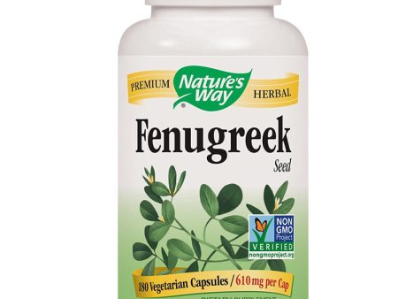 NATURES WAY - Fenugreek Seed 610 mg - 180 Vegetarian Capsules Online