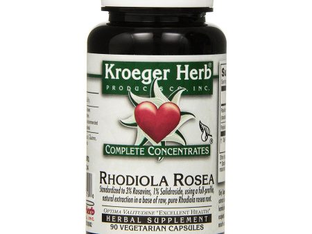 KROEGER - Rhodiola Rosea Complete Concentrate - 90 Vegetarian Capsules Online now