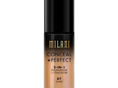 MILANI - Conceal + Perfect 2-in-1 Foundation Concealer Sand - 1 fl. oz. (30 ml) For Discount