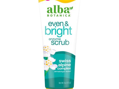 ALBA BOTANICA - Even & Bright Enzyme Scrub - 4 oz. (113 g) Online now