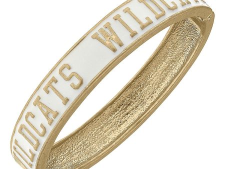 WHITE WILDCATS HINGE BANGLE Online now