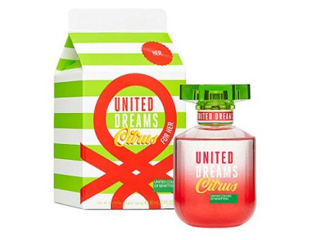 BENETTON UNITED DREAMS CITRUS HER EDT 80ML on Sale