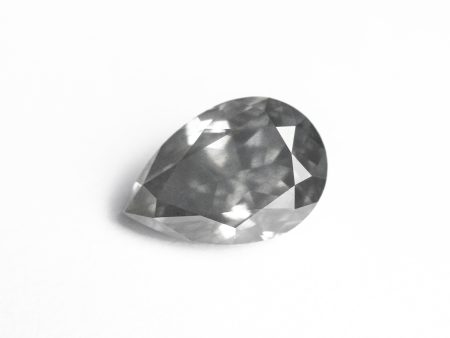 1.77ct 9.06x6.18x4.23mm GIA I1 Fancy Grey Pear Brilliant 25493-01 For Discount