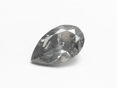 1.59ct 9.71x5.95x3.83mm I1 Fancy Grey Pear Brilliant 21951-01 Cheap