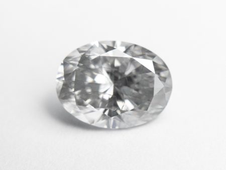 2.04ct 9.31x7.00x4.66mm GIA Fancy Light Grey Oval Brilliant 18981-01 Online Hot Sale