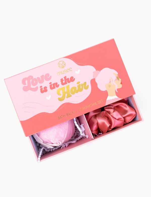 LOVE IS IN THE HAIR BATH BALM + SCRUNCHIES SET Discount