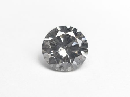 1.06ct 6.53x6.50x3.97mm SI2 Fancy Grey Round Brilliant 18462-01 Discount