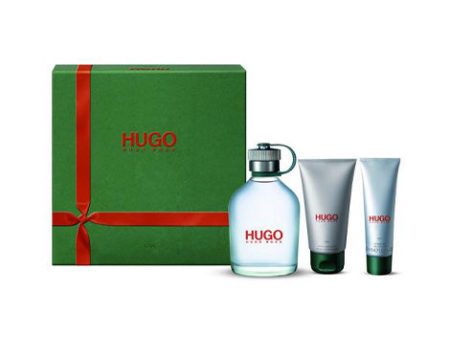 HUGO BOSS GREEN EDT 125 + 3.6 DEO + 1.6 SHOWER GEL (HARD BOX) Online Sale