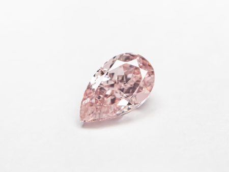 0.50ct 6.21x3.75x2.84mm GIA SI2 Fancy Orangy Pink Pear Brilliant 24130-01 Online now