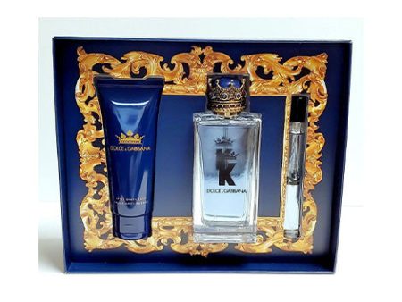 D&G King Edt 100ml +after shave 75ml+ 10ml miniature For Sale