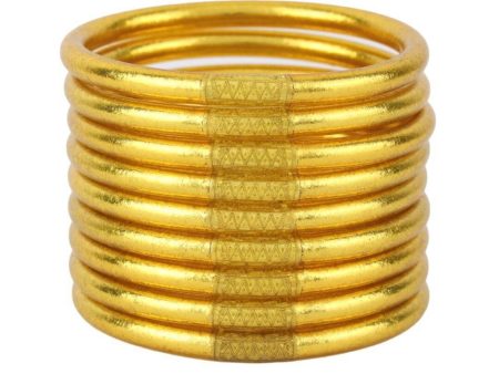 GOLD ALL WEATHER BANGLES | BUDHAGIRL Discount