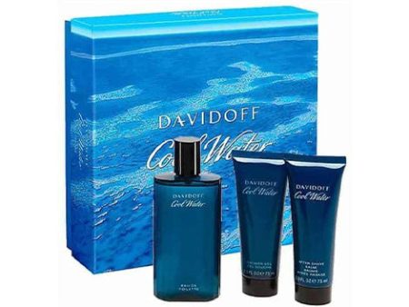 Davidoff Cool Water Edt 125ml & 75ml Aftershave Gift Set For Men Discount