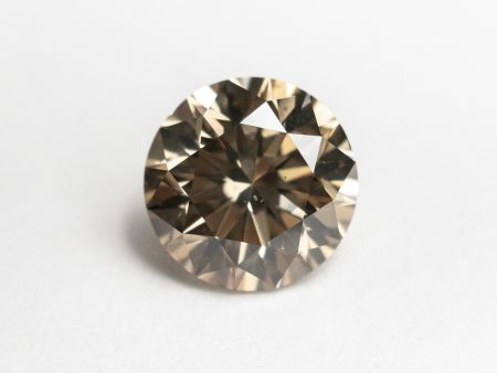 2.01ct 7.86x7.86x5.15mm SI1 Champagne Round Brilliant 19909-03 For Sale