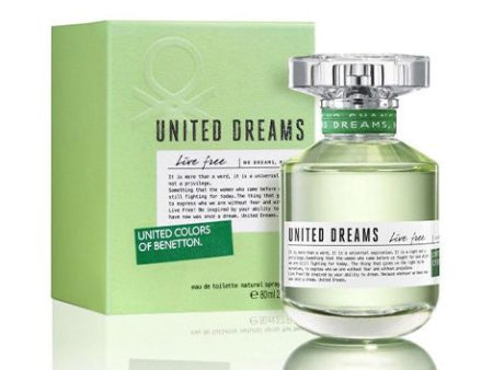 BENETTON UNITED DREAM LIVE FREE EDT 80ML For Cheap