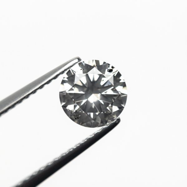 1.06ct 6.53x6.50x3.97mm SI2 Fancy Grey Round Brilliant 18462-01 Discount