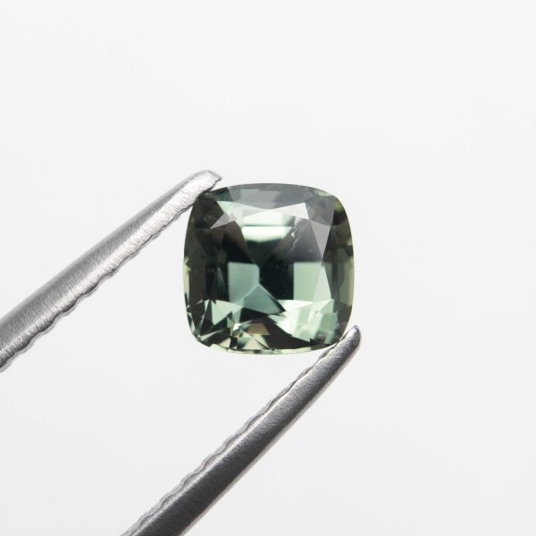 0.86ct 5.15x5.12x3.60mm Cushion Brilliant Sapphire 23045-01 For Sale