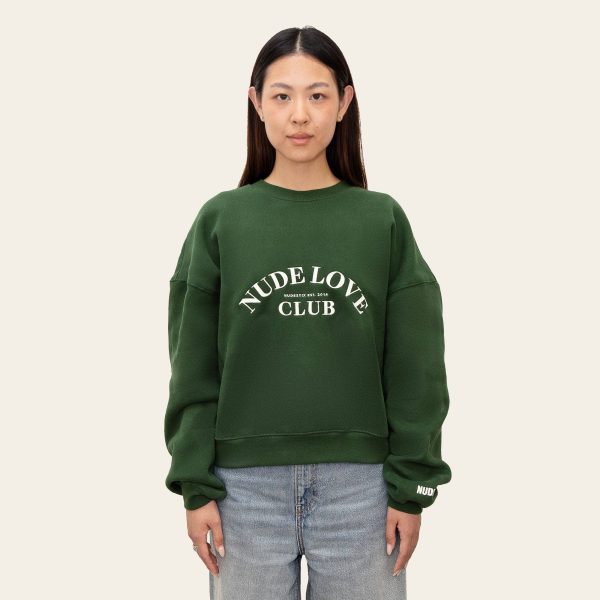 NUDE LOVE CLUB CREWNECK – FOREST GREEN Supply