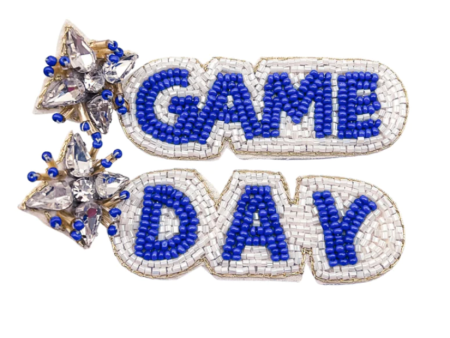 BEADED GAME DAY EARRINGS WITH CRYSTALS Fashion