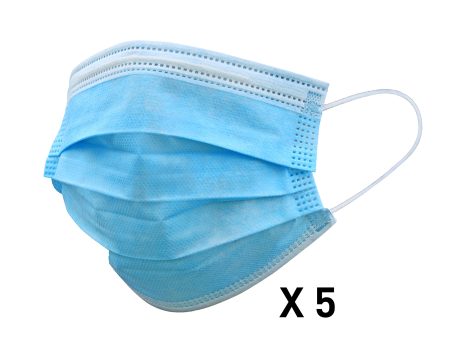 Protective Filtration Surgical Disposable Mask 5pack Cheap