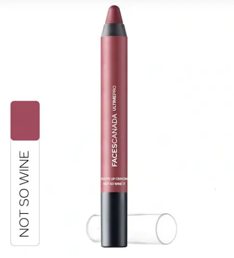 Faces Canada Ultime Pro Matte Lip Crayon 2.8 gm (Not So Wine 17) For Cheap