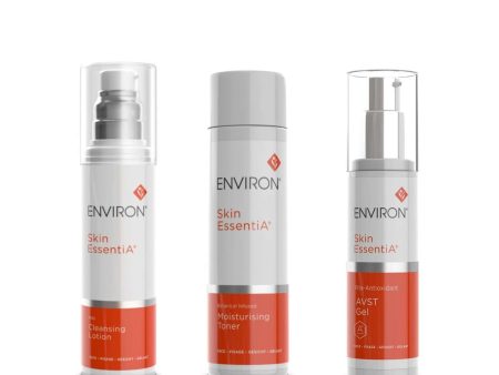 Environ AVST Bundle Solution (Mild Cleansing lotion, Botanical Infused Moisturising Toner & AVST Moisturiser) Online now