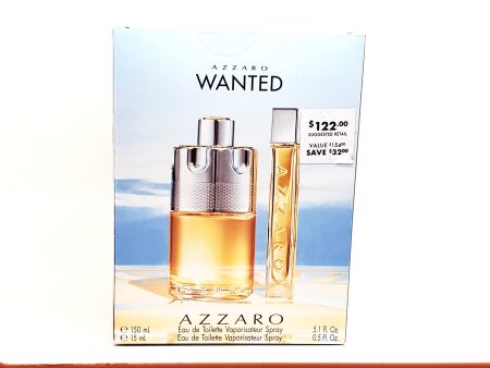 Azzaro Wanted Eau De Toilette Gift Set 5.1 oz + 0.5 oz on Sale