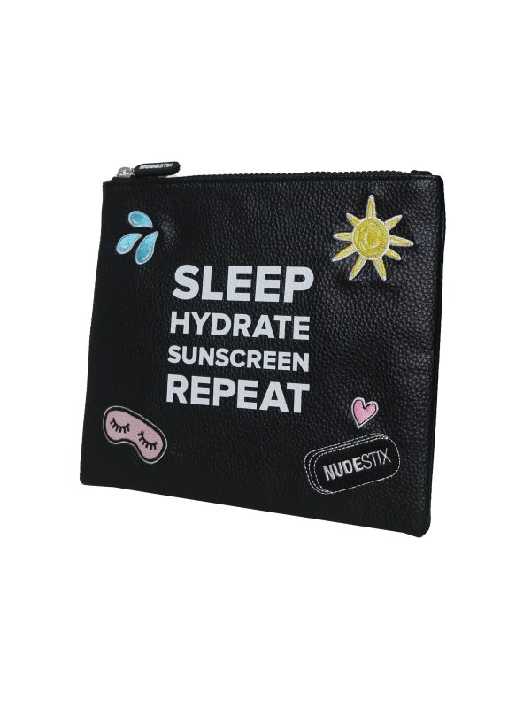 BLACK POUCH - SLEEP HYDRATE SUNSCREEN REPEAT Discount