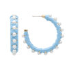 BLUE RAFFIA HOOPS For Discount