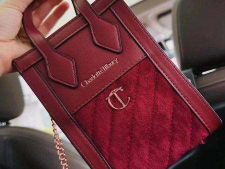 Charlotte Tilbury Mini Velvet Bag w  Chain GWP Hot on Sale