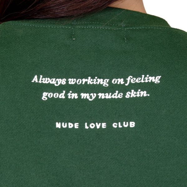 NUDE LOVE CLUB CREWNECK – FOREST GREEN Supply